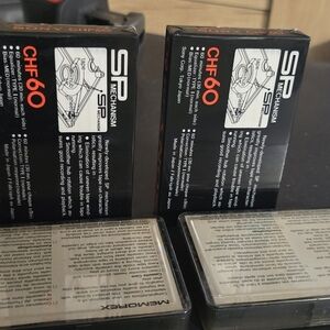 Vintage Cassette Tape Lot Sony CHF 60 & Scotch C-60 Mostly Sealed